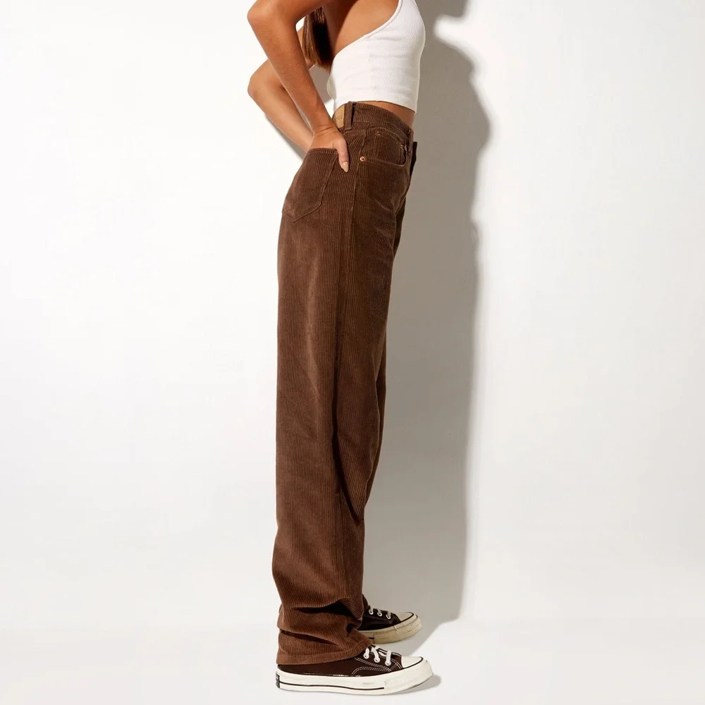 Motel Rocks dark brown parallel corduroy jeans/pants - Picture 11 of 12